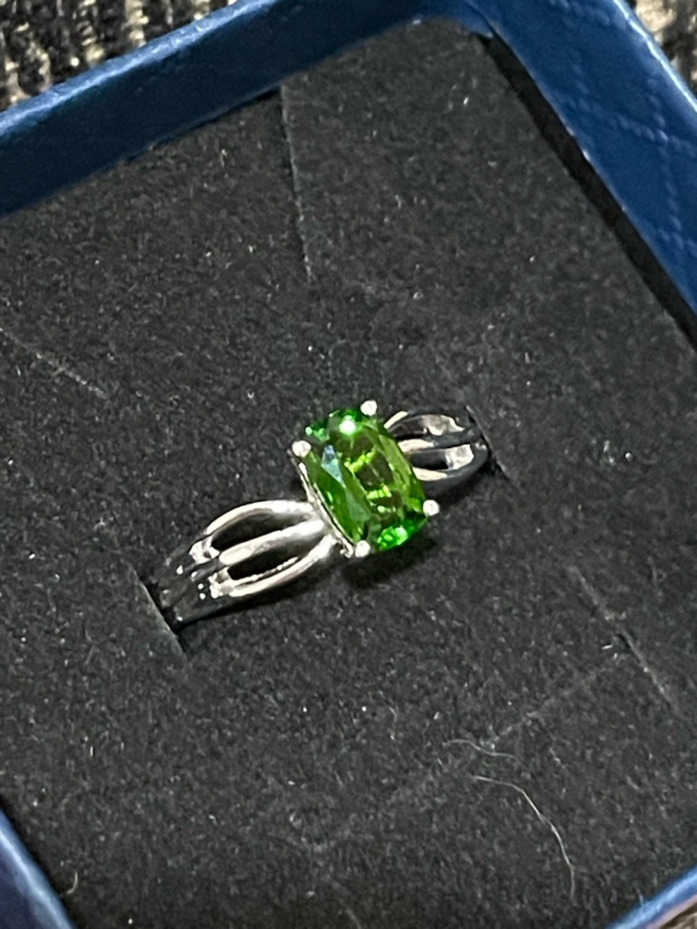 Chrome diopside sterling silver ring - Picture 6 of 6